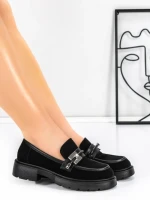 Pantofi Casual Dama din piele naturala 8991F BLACK | ADVANCER