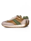 Pantofi Sport Dama din piele naturala KM9218 APRICOT-GREEN | ADVANCER