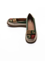 Balerini Dama din piele naturala KM5315 GREEN | ADVANCER