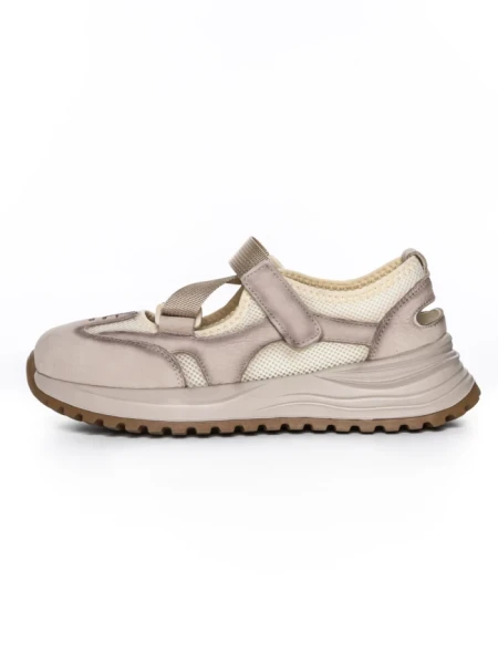 Pantofi Sport Dama din piele naturala KM3906 CREAM | ADVANCER