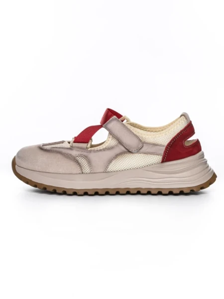 Pantofi Sport Dama din piele naturala KM3906 RED | ADVANCER