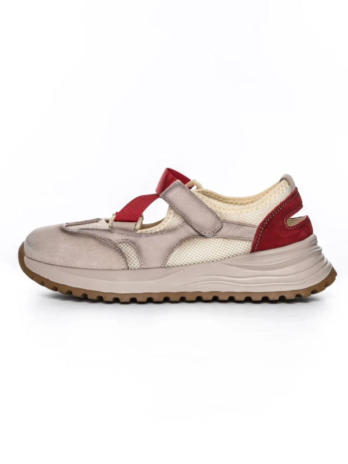 Pantofi Sport Dama din piele naturala KM3906 RED | ADVANCER