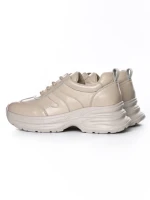 Pantofi Sport Dama din piele naturala 10785 CREAM | FRANCO GERARDO