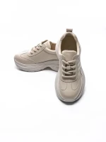 Pantofi Sport Dama din piele naturala 10785 CREAM | FRANCO GERARDO