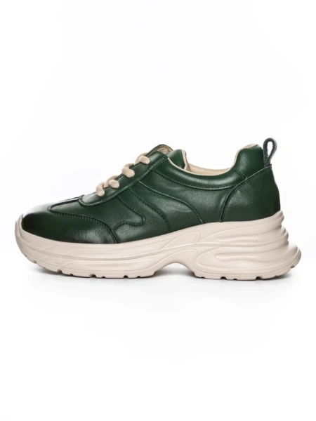 Pantofi Sport Dama din piele naturala 10785 GREEN | FRANCO GERARDO