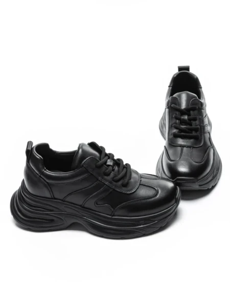 Pantofi Sport Dama din piele naturala 10785 BLACK | FRANCO GERARDO