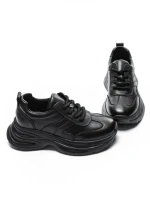 Pantofi Sport Dama din piele naturala 10785 BLACK | FRANCO GERARDO