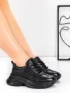 Pantofi Sport Dama din piele naturala 10785 BLACK | FRANCO GERARDO