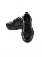 Pantofi Sport Dama din piele naturala 10785 BLACK | FRANCO GERARDO