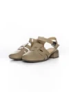 Pantofi cu toc din piele naturala 21161 KHAKI | ADVANCER