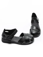 Sandale Dama din piele naturala 9305-90 BLACK | ADVANCER