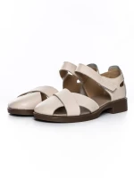 Sandale Dama din piele naturala 9305-90 CREAM | ADVANCER