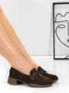 Pantofi Casual Dama din piele naturala 5820-20 COFFEE | ADVANCER