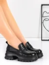 Pantofi Casual Dama din piele naturala 8307 BLACK | ADVANCER