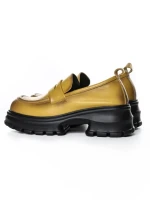 Pantofi Casual Dama din piele naturala 8307 YELLOW | ADVANCER