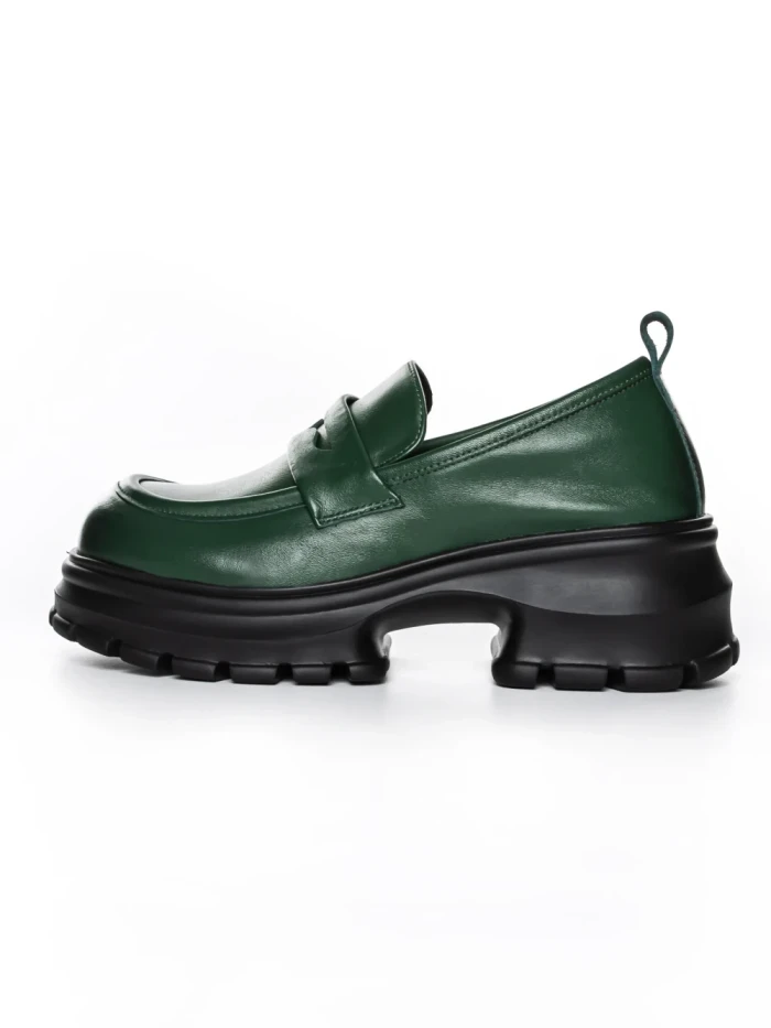 Pantofi Casual Dama din piele naturala 8307 GREEN | ADVANCER