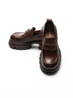 Pantofi Casual Dama din piele naturala 8307 BROWN | ADVANCER