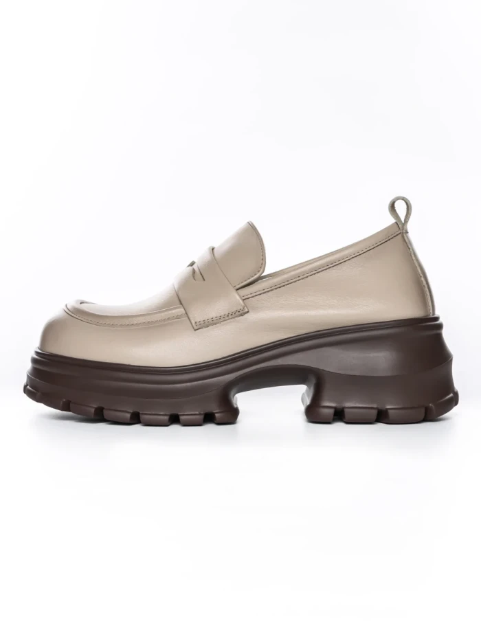 Pantofi Casual Dama din piele naturala 8307 CREAM | ADVANCER