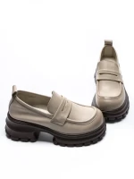 Pantofi Casual Dama din piele naturala 8307 CREAM | ADVANCER