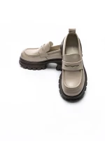 Pantofi Casual Dama din piele naturala 8307 CREAM | ADVANCER