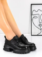 Pantofi Casual Dama din piele naturala 8305 BLACK | ADVANCER