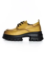 Pantofi Casual Dama din piele naturala 8305 YELLOW | ADVANCER