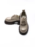 Pantofi Casual Dama din piele naturala 8305 CREAM | ADVANCER