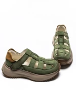 Pantofi Sport Dama din piele naturala KM8882 GREEN | ADVANCER