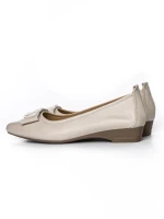 Balerini Dama din piele naturala 518-1 CREAM | ADVANCER