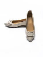 Balerini Dama din piele naturala 518-1 CREAM | ADVANCER