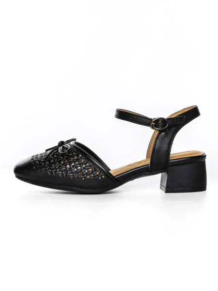 Sandale Dama din piele naturala 1215-1 BLACK | ADVANCER