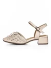 Sandale Dama din piele naturala 1215-1 CREAM | ADVANCER
