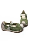 Pantofi Casual Dama din piele naturala KM9205 GREEN | ADVANCER
