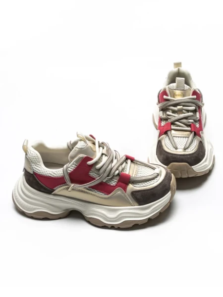 Pantofi Sport Dama din piele naturala 5A617 PINK | ADVANCER