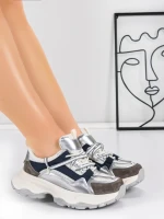 Pantofi Sport Dama din piele naturala 5A617 BLUE | ADVANCER