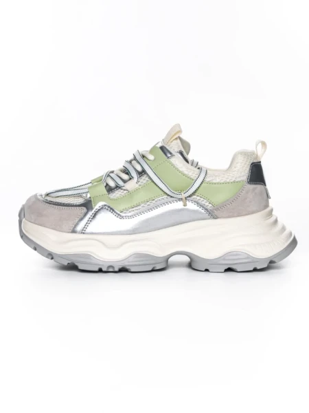 Pantofi Sport Dama din piele naturala 5A617 GREEN | ADVANCER