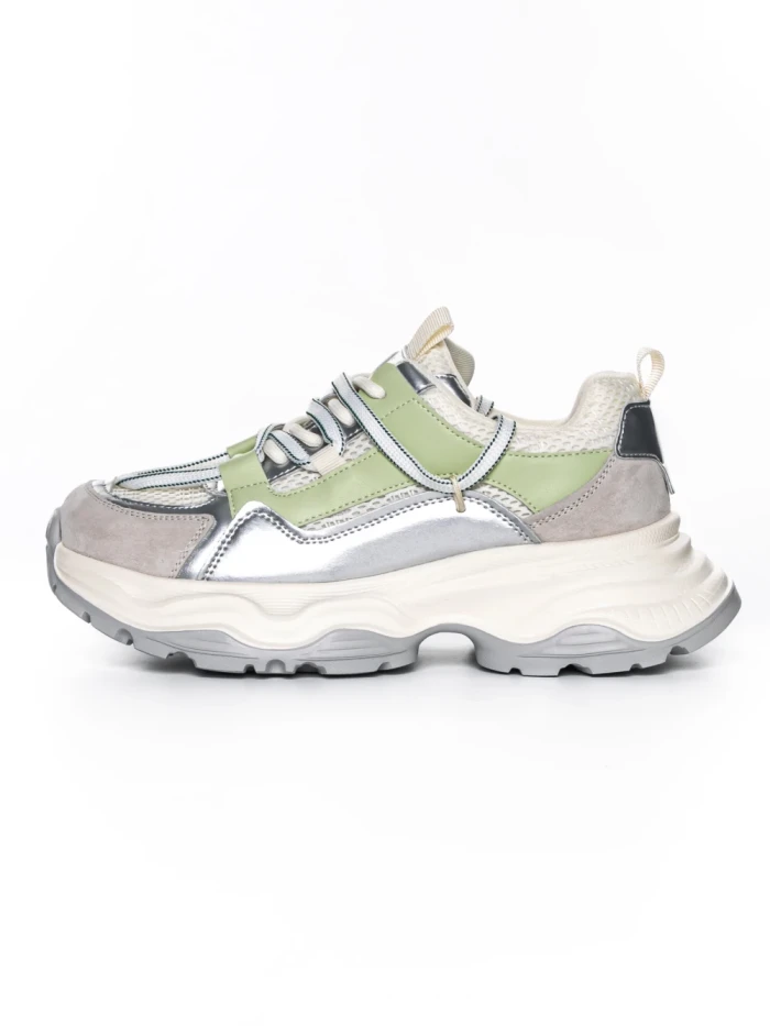 Pantofi Sport Dama din piele naturala 5A617 GREEN | ADVANCER