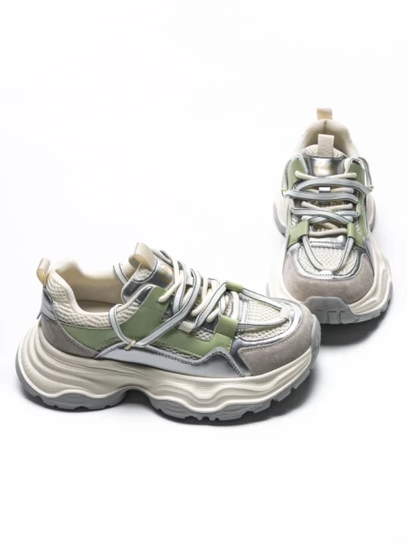 Pantofi Sport Dama din piele naturala 5A617 GREEN | ADVANCER