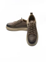 Pantofi Sport Barbati din piele naturala W27017 KHAKI | ADVANCER