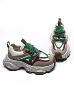 Pantofi Sport Dama din piele naturala HY1369 APRICOT-RED | FRANCO GERARDO