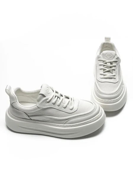 Pantofi Sport Barbati din piele naturala 5312 WHITE | ADVANCER