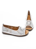 Balerini Dama din piele naturala 355-2 WHITE | ADVANCER