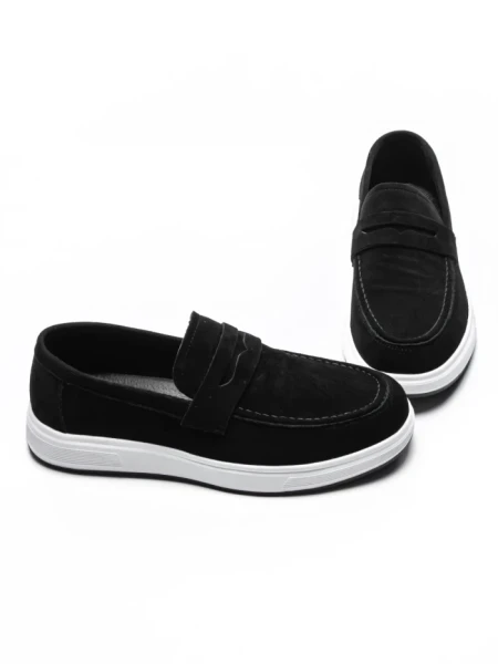 Mocasini Barbati din piele naturala 10135F BLACK | ADVANCER