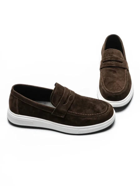 Mocasini Barbati din piele naturala 10135F BROWN | ADVANCER