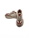 Pantofi Sport Dama din piele naturala 572305 CREAM-RED | FRANCO GERARDO
