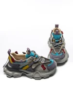 Pantofi Sport Dama din piele naturala HY5782 PURPLE-BLUE | FRANCO GERARDO