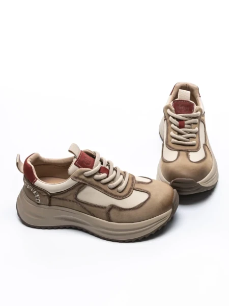 Pantofi Sport Dama din piele naturala 572103 RED | FRANCO GERARDO