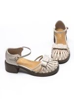 Sandale Dama din piele naturala TP3788-7 CREAM | ADVANCER