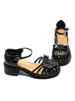 Sandale Dama din piele naturala TP3788-7 BLACK | ADVANCER