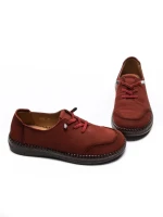 Pantofi Casual Dama din piele naturala 8736 RED | FORMAZIONE